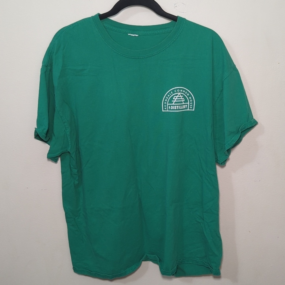 Avondale Common House & Distillery Green Short-Sleeve T-Shirt Men's Size L